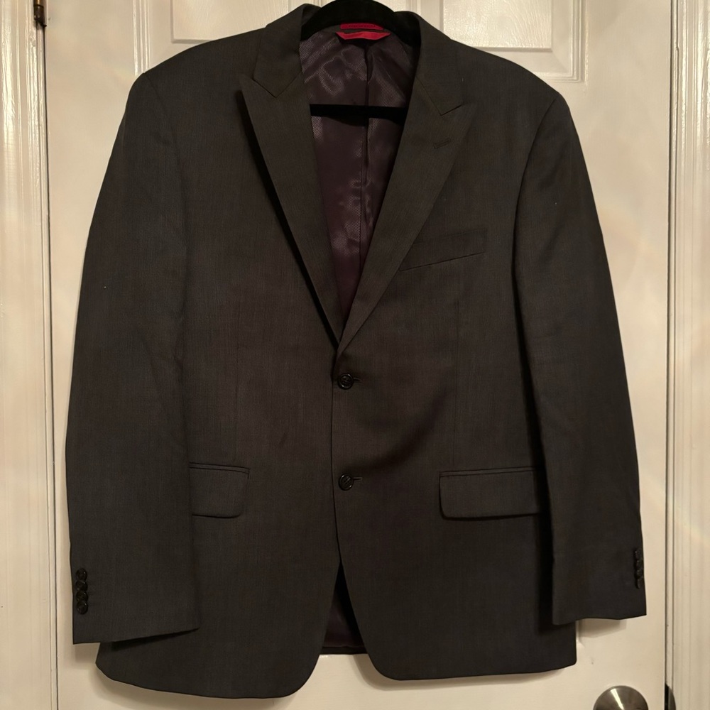 Alfani Exclusively for Macy’s charcoal gray suit jacket